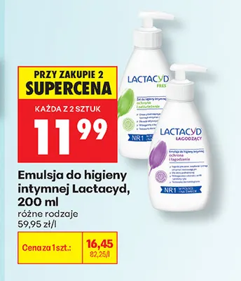 Emulsja do higieny intymnej Lactacyd promocja w Biedronka