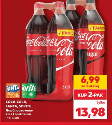 Napój gazowany Sprite 2-pak promocja w Kaufland