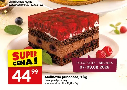 Malinowa princessa Białecki promocja w Twój Market