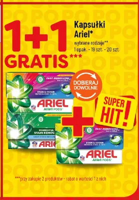 Kapsułki do prania Ariel Allin1 PODS promocja w POLOmarket