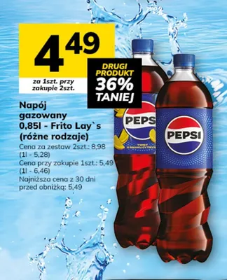 Napój gazowany Pepsi 0,85 l promocja w Hitpol