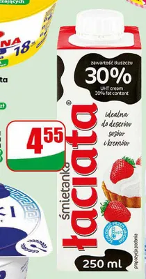 Śmietanka UHT 30% Łaciata promocja w Dino