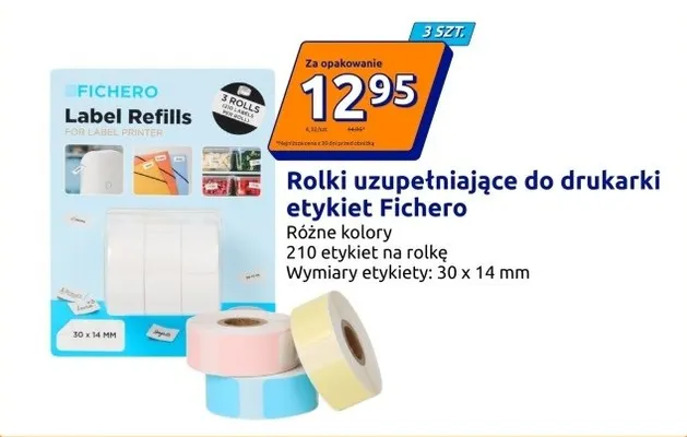 Uzupełniające rolki do drukarki, różne kolory promocja w Action