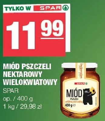 Miód pszczeli nektarowy wielokwiatowy promocja w SPAR