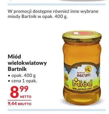 Miód wielokwiatowy Bartnik promocja w Makro