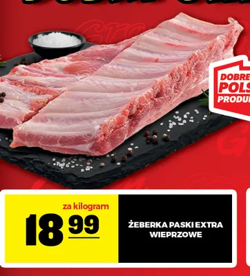 Żeberka paski extra wieprzowe promocja w Gram Market
