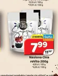 Nasiona chia Revito promocja w Delfin
