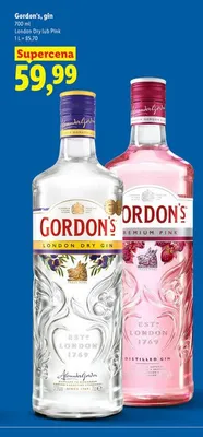 Gin London Dry Gordon's promocja w Lidl