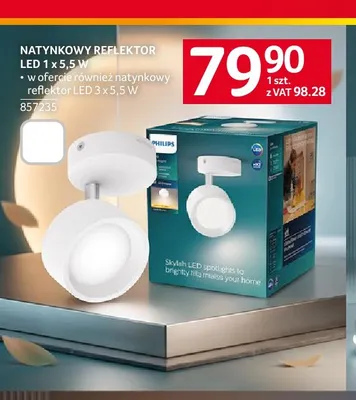 Natynkowy reflektor LED Philips promocja w Selgros