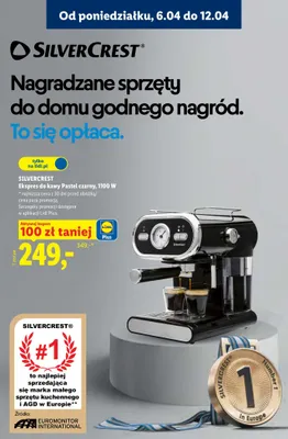 Ekspres do kawy Pastel czarny, 1100 W promocja w Lidl