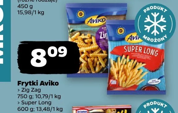 Frytki proste Super Long promocja w Netto