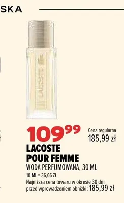 Woda perfumowana Lacoste Pour Femme promocja w Drogerie Natura