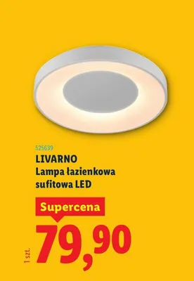 Lampa łazienkowa sufitowa LED promocja w Lidl