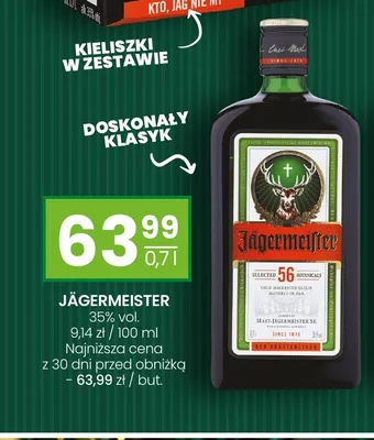 Likier Jägermeister 35% vol. promocja w Twój Market