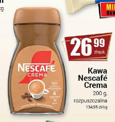 Kawa rozpuszczalna Nescafé Crema promocja w Premium Nasz Sklep