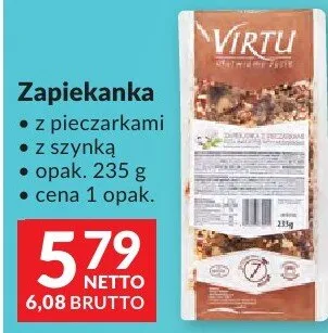 Zapiekanka z pieczarkami z szynką Virtu promocja w Makro