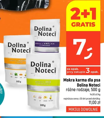 Mokra karma dla psa Dolina Noteci Premium Bogata w gęś z ziemniakami promocja w Dealz