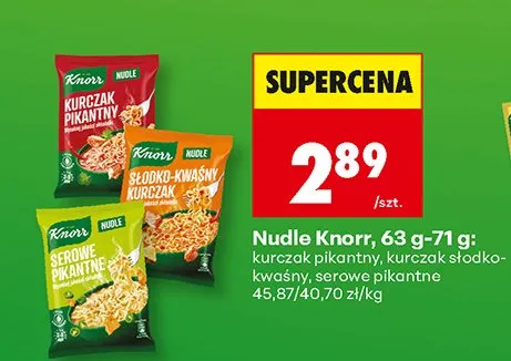 Nudle kurczak pikantny promocja w Biedronka