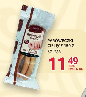 Paróweczki cielęce Zielińscy promocja w Selgros