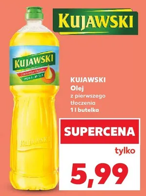Olej z pierwszego tłoczenia Kujawski promocja w Kaufland