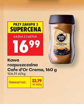 Kawa rozpuszczalna Cafe d'Or Crema promocja w Biedronka