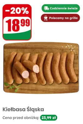 Kiełbasa Śląska promocja w Dino