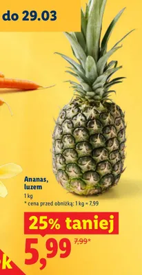 Ananas, luzem promocja w Lidl
