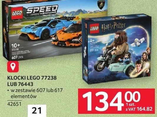 Klocki Lego 77238 lub 76414 promocja w Selgros