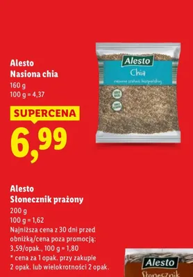 Słonecznik prażony promocja w Lidl