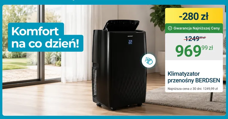 Klimatyzator przenośny AMBIANO promocja w ERLI