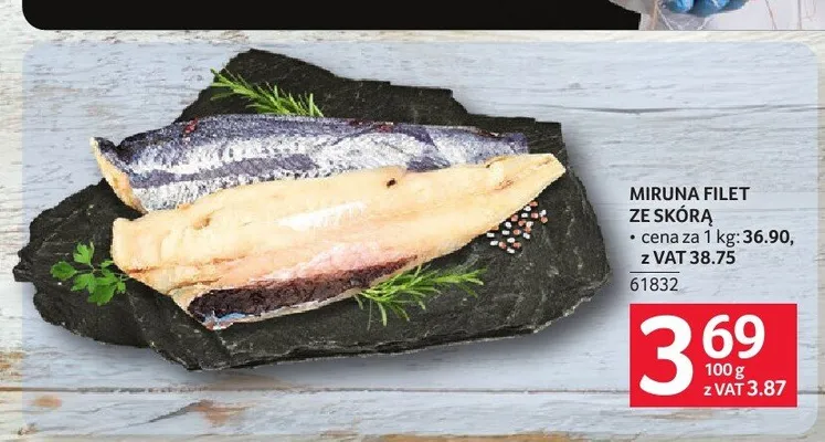 Miruna filet ze skórą promocja w Selgros