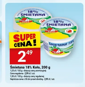 Śmietana 18% Koło promocja w Twój Market