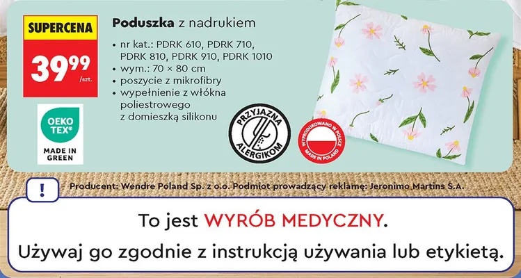 Kołdra letnia z nadrukiem promocja w Biedronka