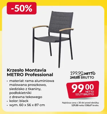 Krzesło Montavia METRO Professional promocja w Makro