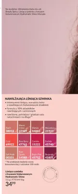 Lśniąca szminka z kwasem hialuronowym Hydramatic Shine Avon promocja w AVON