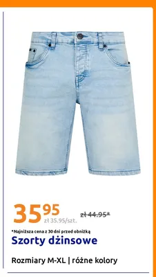 Szorty dżinsowe promocja w Action