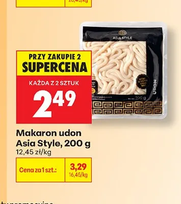 Makaron udon Asia Style promocja w Biedronka