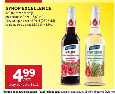Syrop Excellence promocja w Stokrotka