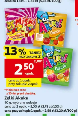 Żelki Akuku! Pyszczki promocja w Auchan