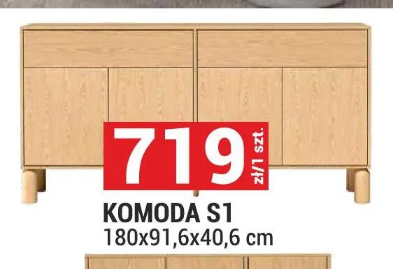 Komoda S1 Sanden promocja w Merkury Market