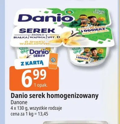 Serek homogenizowany Danio promocja w Leclerc