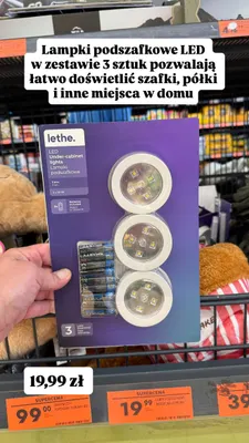 Lampki podszafkowe LED Lethe promocja w Biedronka