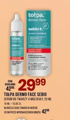 Serum do twarzy 4 molekuły TOŁPA DERMO FACE SEBIO promocja w Drogerie Natura