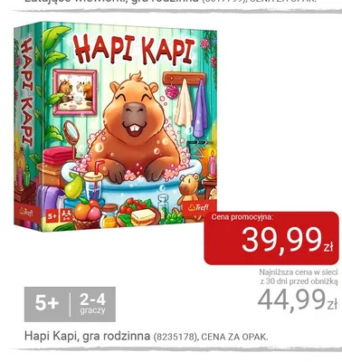 Gra rodzinna Hapi Kapi Trefl promocja w Smyk