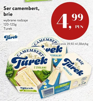 Ser camembert Turek naturalny promocja w Market Point