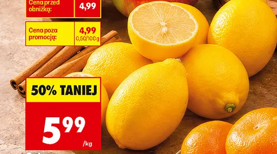 Cytryny na wagę promocja w Biedronka