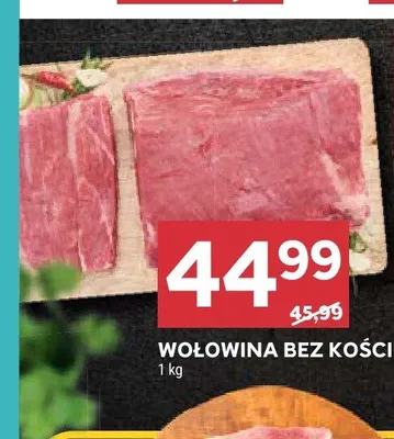 Wołowina bez kości promocja w Stokrotka