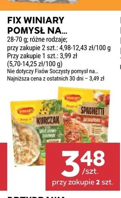 Fix Winiary Pomysł na... promocja w Stokrotka