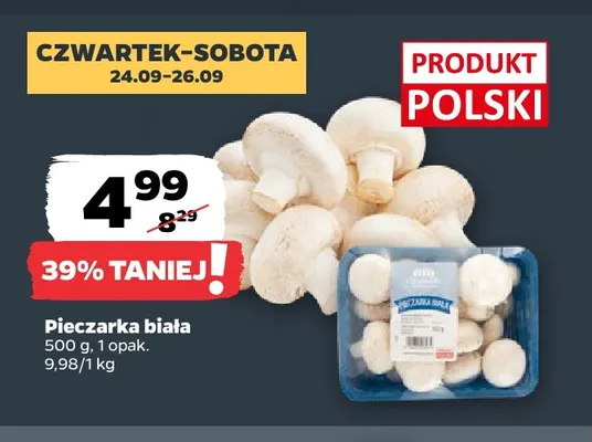 Pieczarki białe Netto promocja w Netto