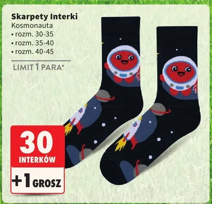 Skarpety Kosmonauta rozm. 30-35 promocja w Intermarche